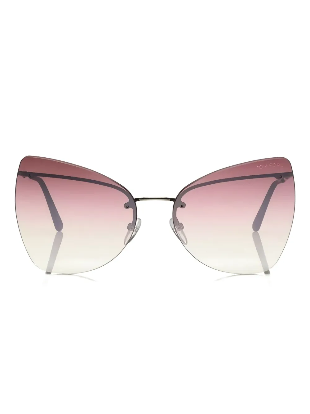 TOM FORD バタフライフレーム サングラス - シルバートーン TOM FORD バタフライフレーム サングラス - シルバートーン
