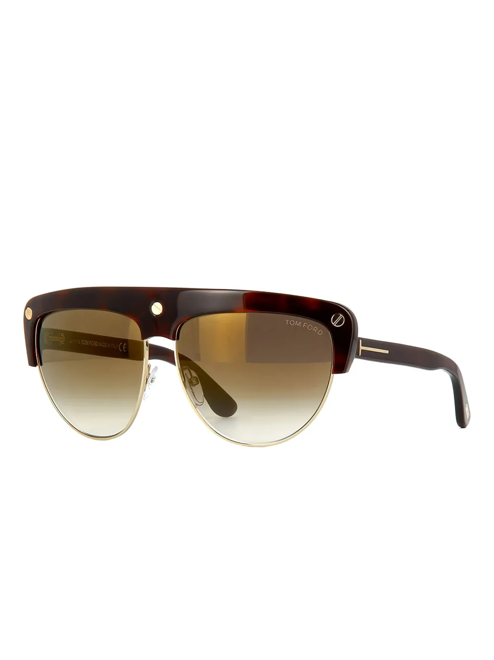 TOM FORD geometric-frame sunglasses - Bruin