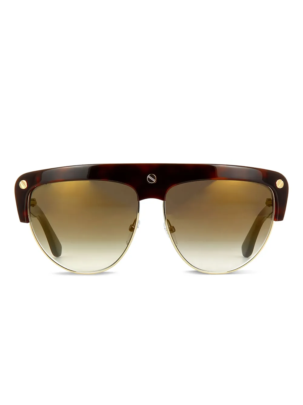 TOM FORD geometric-frame sunglasses | Brown | Image 1