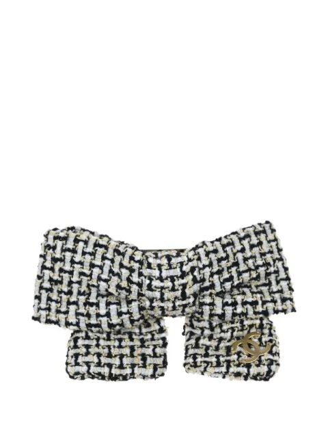 CHANEL Pre-Owned broche para el cabello de tweed 2014