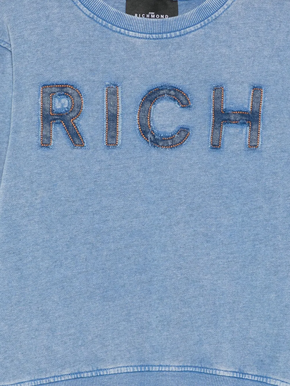 John Richmond Junior Sweater met logolabel Blauw