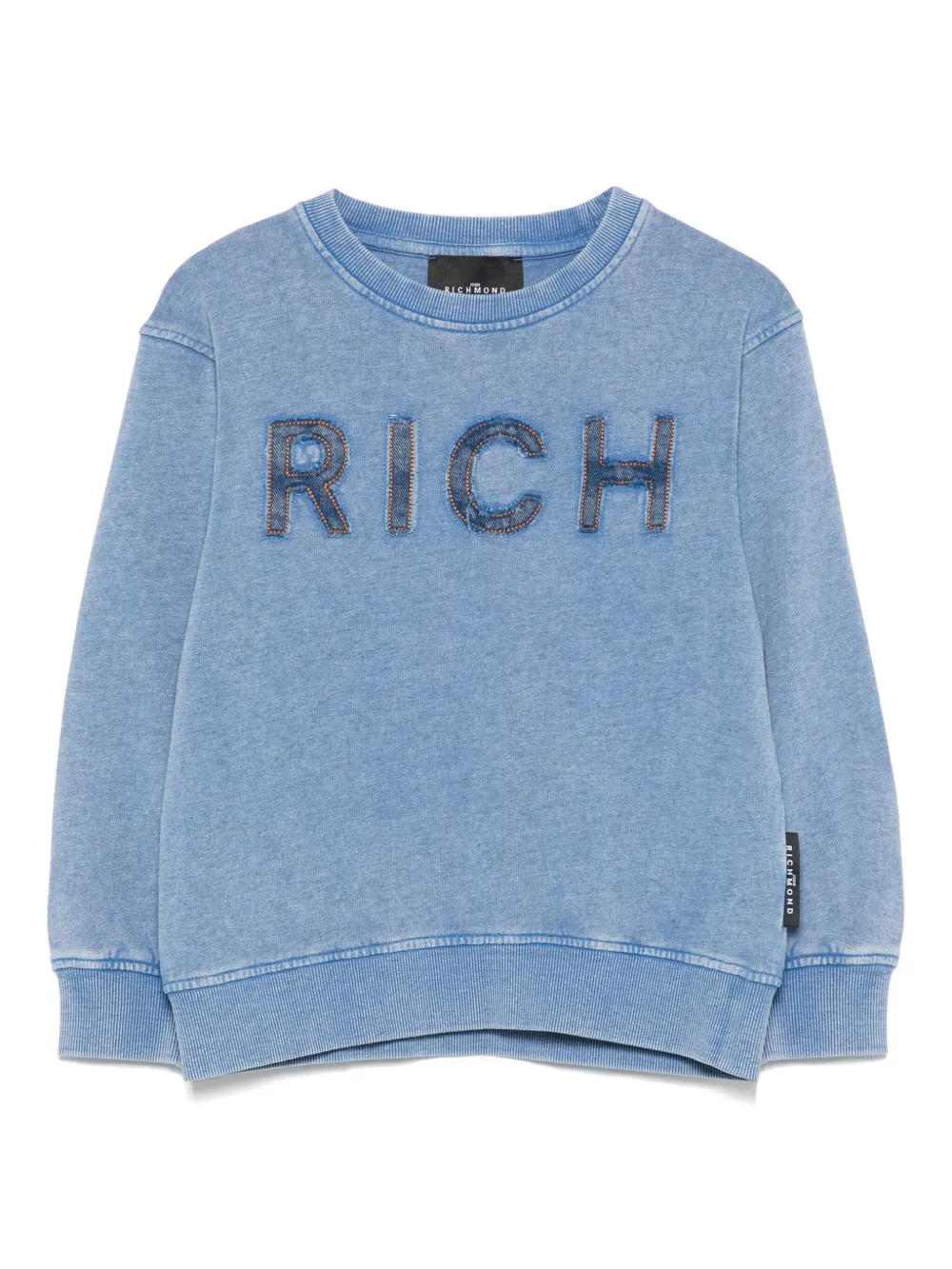 John Richmond Junior Sweater met logolabel Blauw