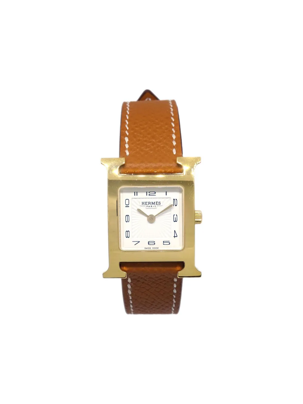 Hermès Pre-Owned 2023 プレオウンド H 19mm - ホワイト Hermès Pre-Owned 2023 プレオウンド H 19mm - ホワイト