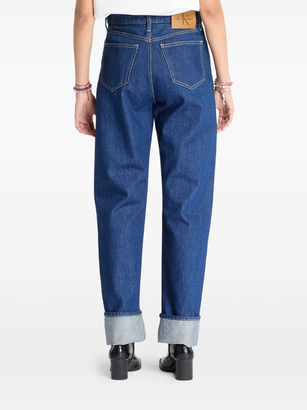 Calvin Klein High waist jeans Blauw