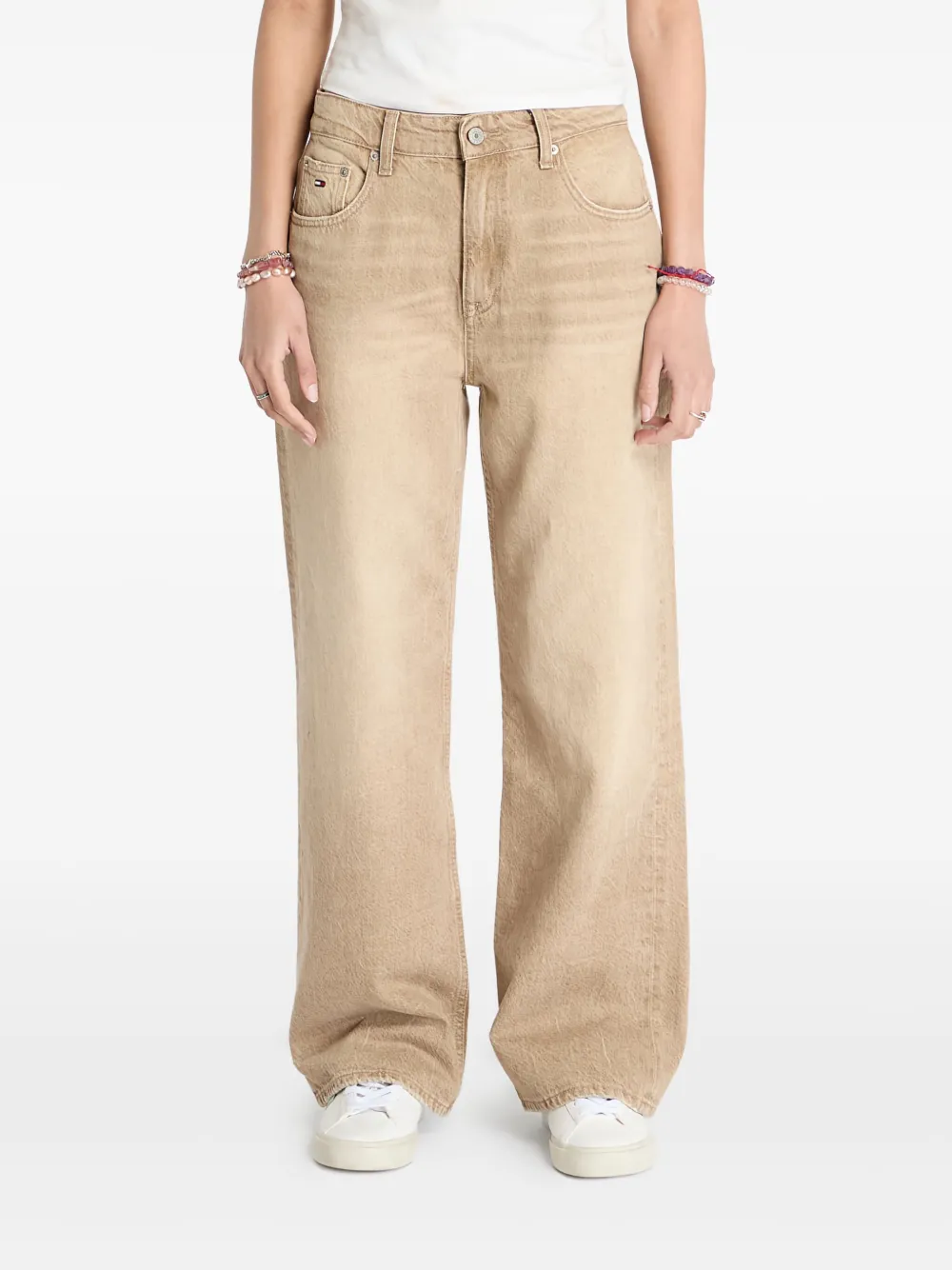 Tommy Jeans Mia Mr Relaxed straight jeans Beige