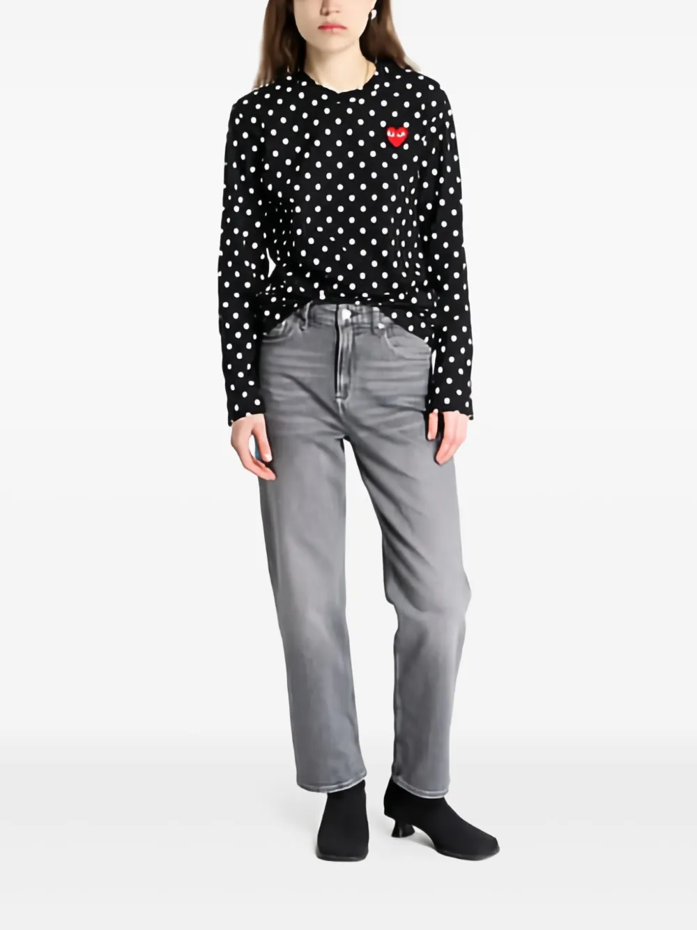 Tommy Jeans Layla high-waist straight jeans Grijs