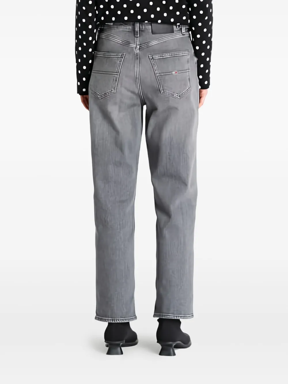 Tommy Jeans Layla high-waist straight jeans Grijs