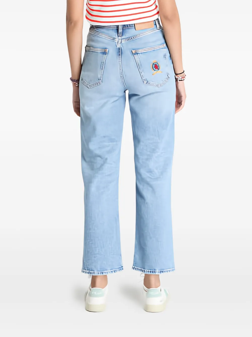Tommy Jeans Layla high-waist straight jeans Blauw