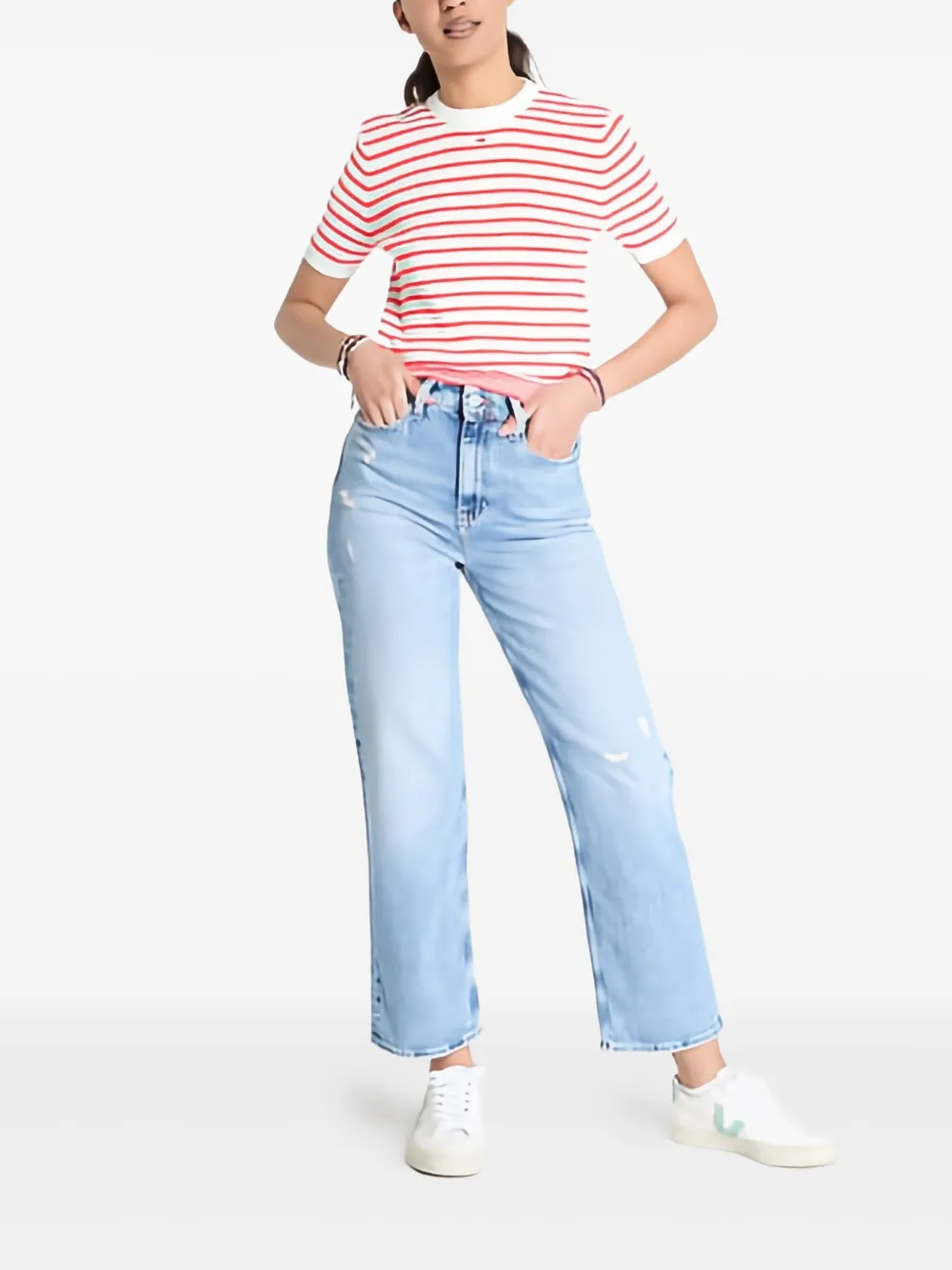 Tommy Jeans Layla high-waist straight jeans - Blauw