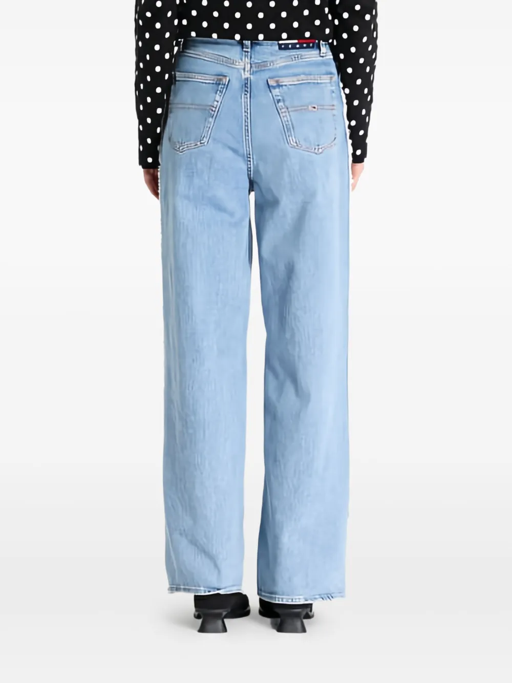 Tommy Jeans Claire high waist jeans met wijde pijpen Blauw