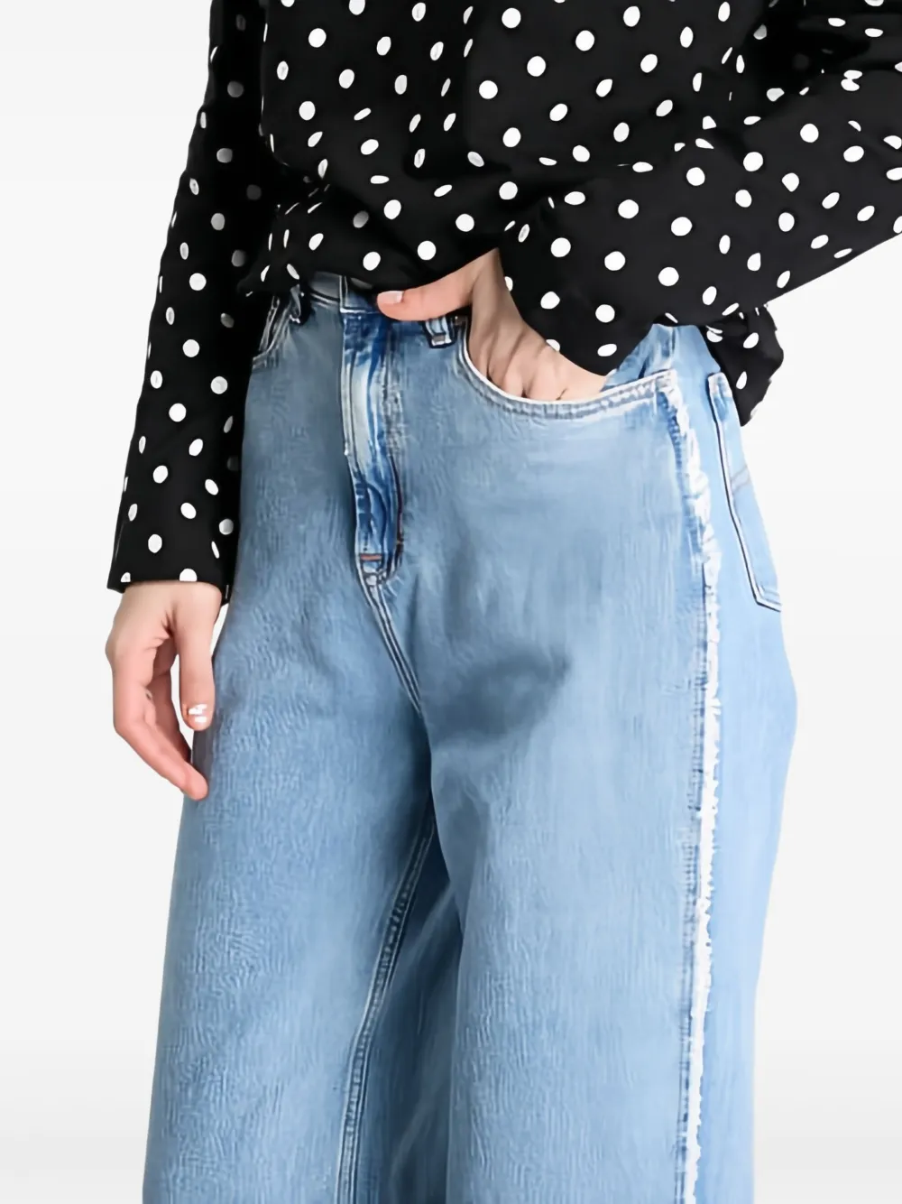 Tommy Jeans Claire high waist jeans met wijde pijpen Blauw
