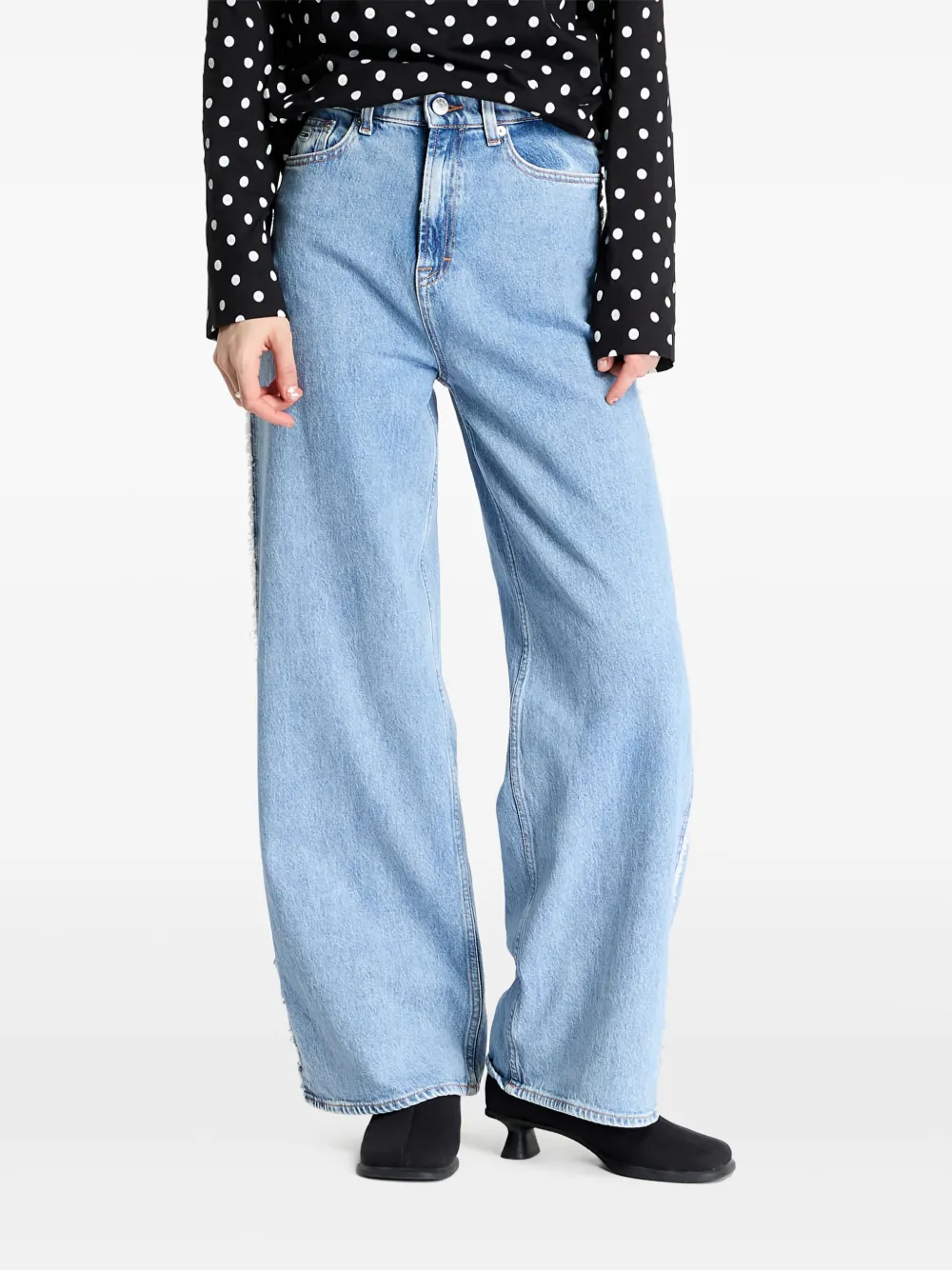 Claire high-rise wide-leg jeans