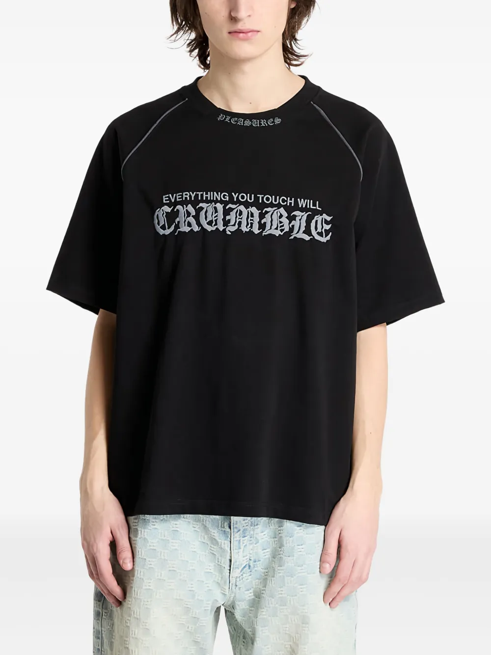 Pleasures playera Crumble Heavyweight | negro | Image 1