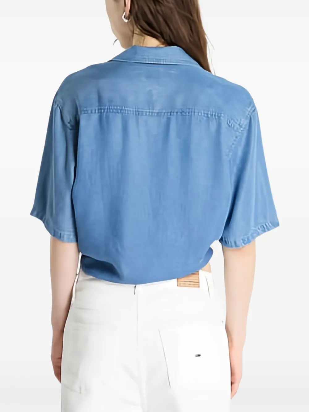 Tommy Jeans Blouse met korte mouwen Blauw