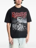 Pleasures graphic-print t-shirt - Black