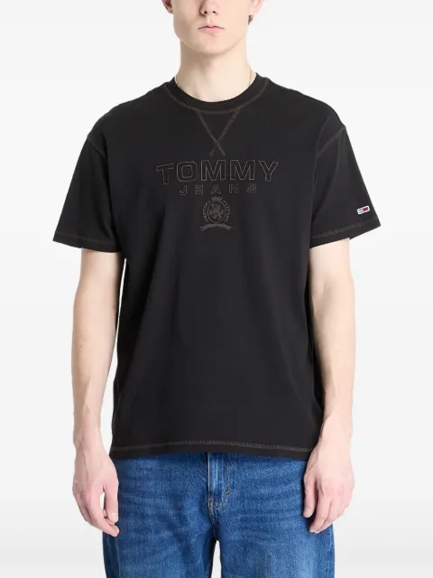 Tommy Jeans logo-embroidered T-shirt
