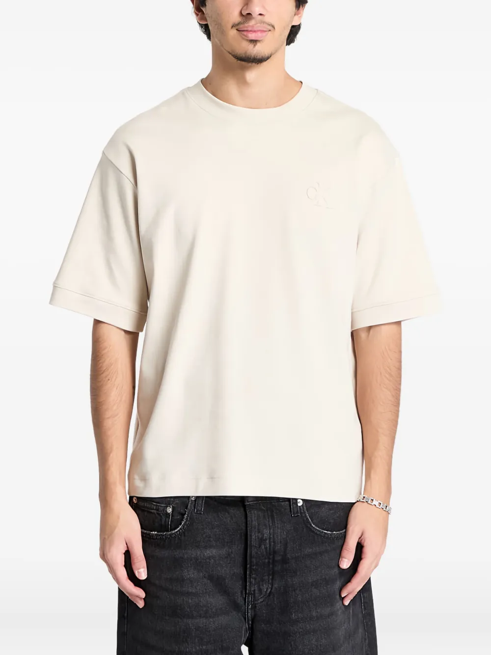 Calvin Klein Jeans playera de algodón | neutro | Image 1