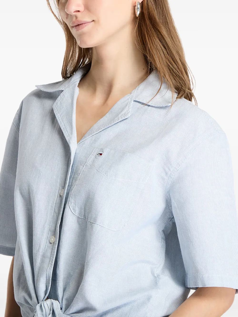 Tommy Hilfiger Blouse met logo Blauw