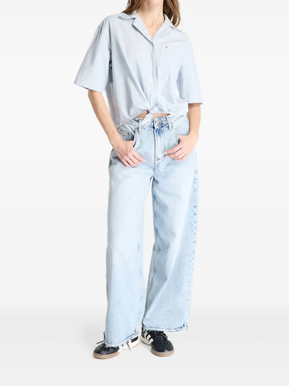 Tommy Hilfiger Blouse met logo Blauw