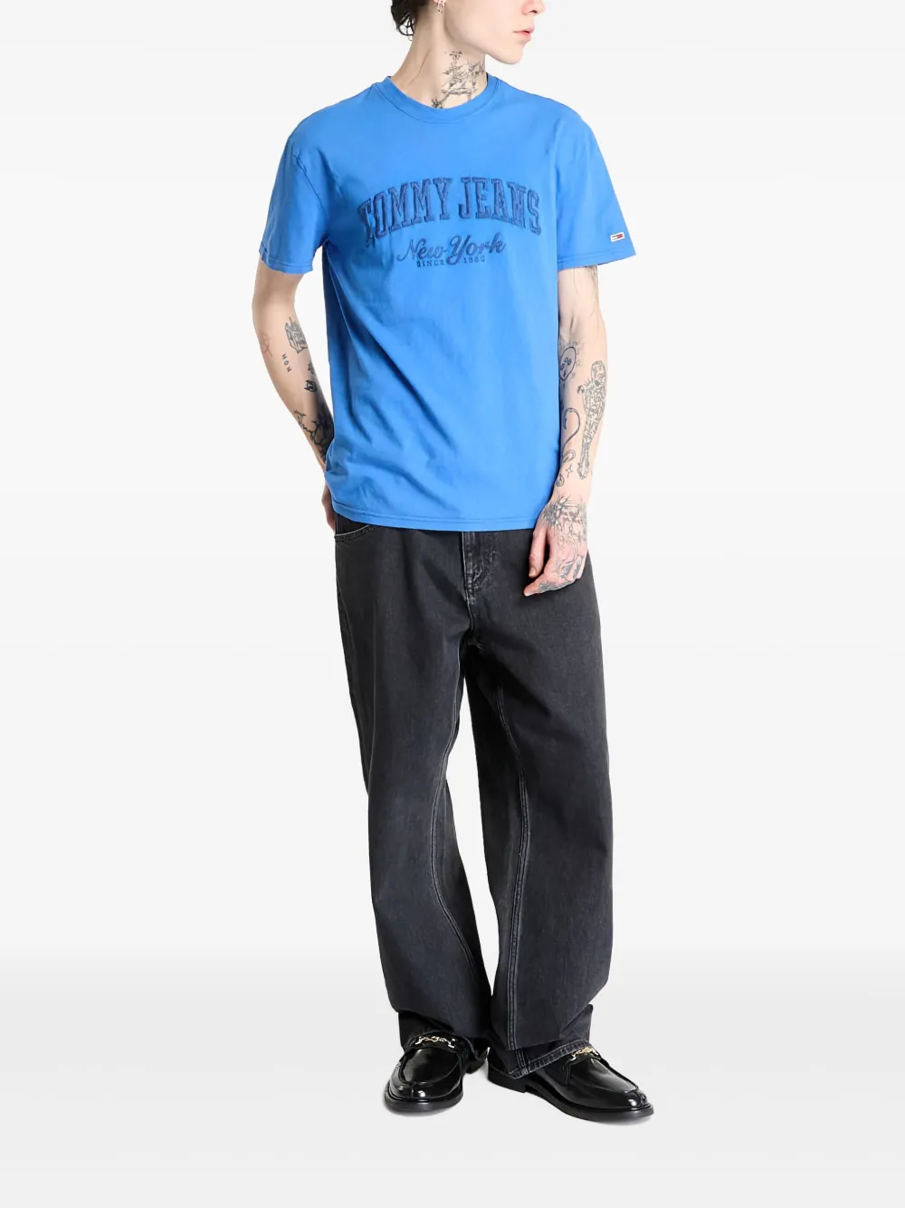 Tommy Jeans playera con logo bordado | azul | Image 1