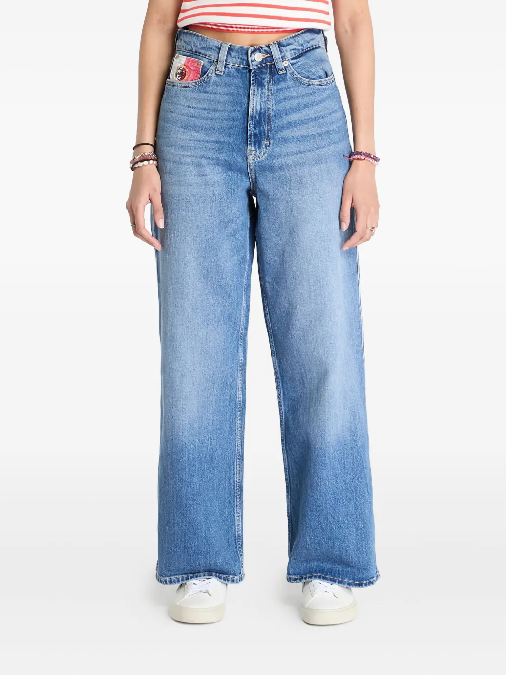 Tommy Jeans Claire high waist jeans met wijde pijpen Blauw