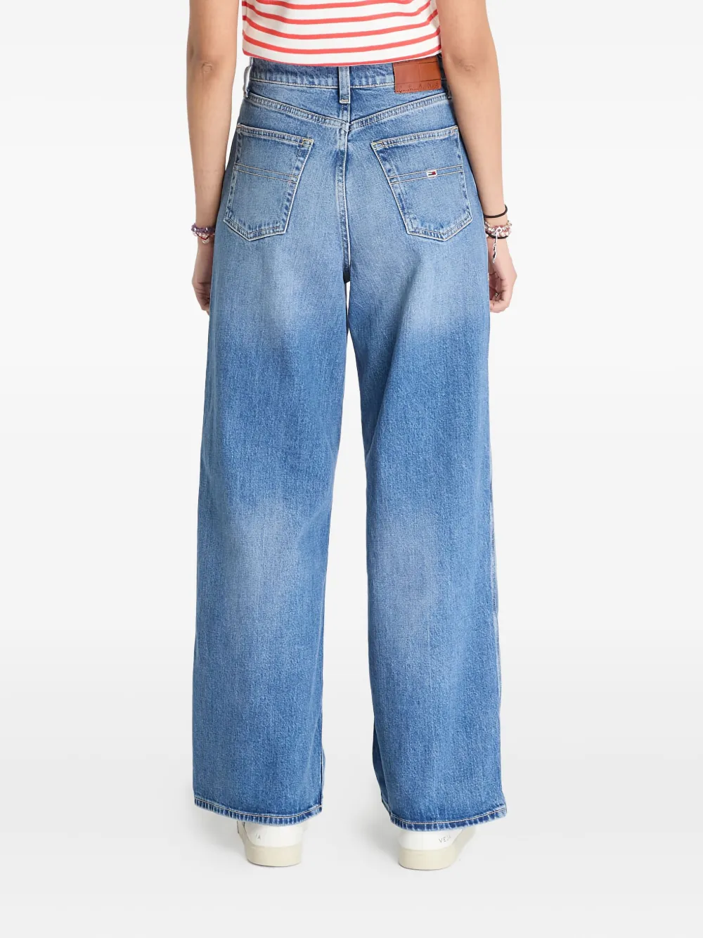 Tommy Jeans Claire high waist jeans met wijde pijpen Blauw