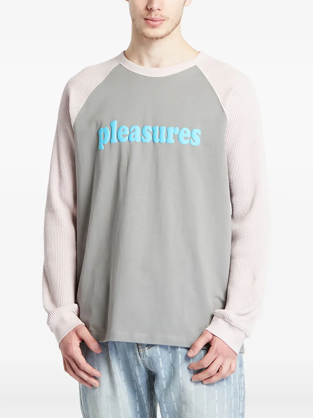 Pleasures Katoenen T-shirt Grijs