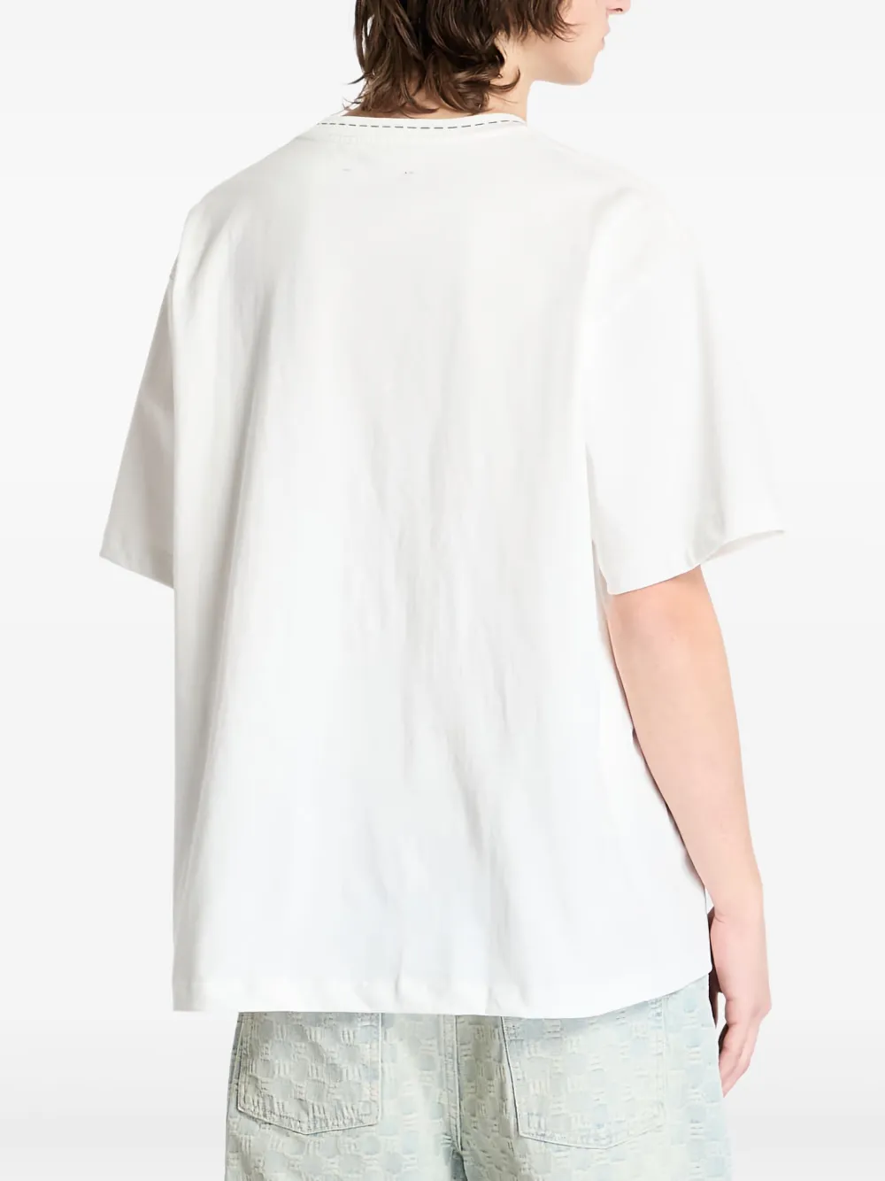 Pleasures Cut Here T-shirt Wit