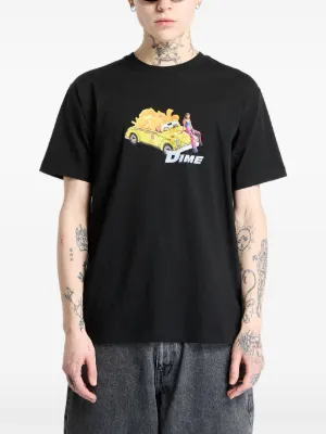 DIME｜SHORT-SLEEVED ROUND NECK T-SHIRTS (Flamepuzz T-Shi BASS T-SHIRT – Sesinko