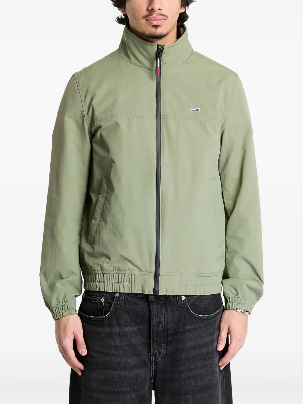 logo-patch bomber jacket