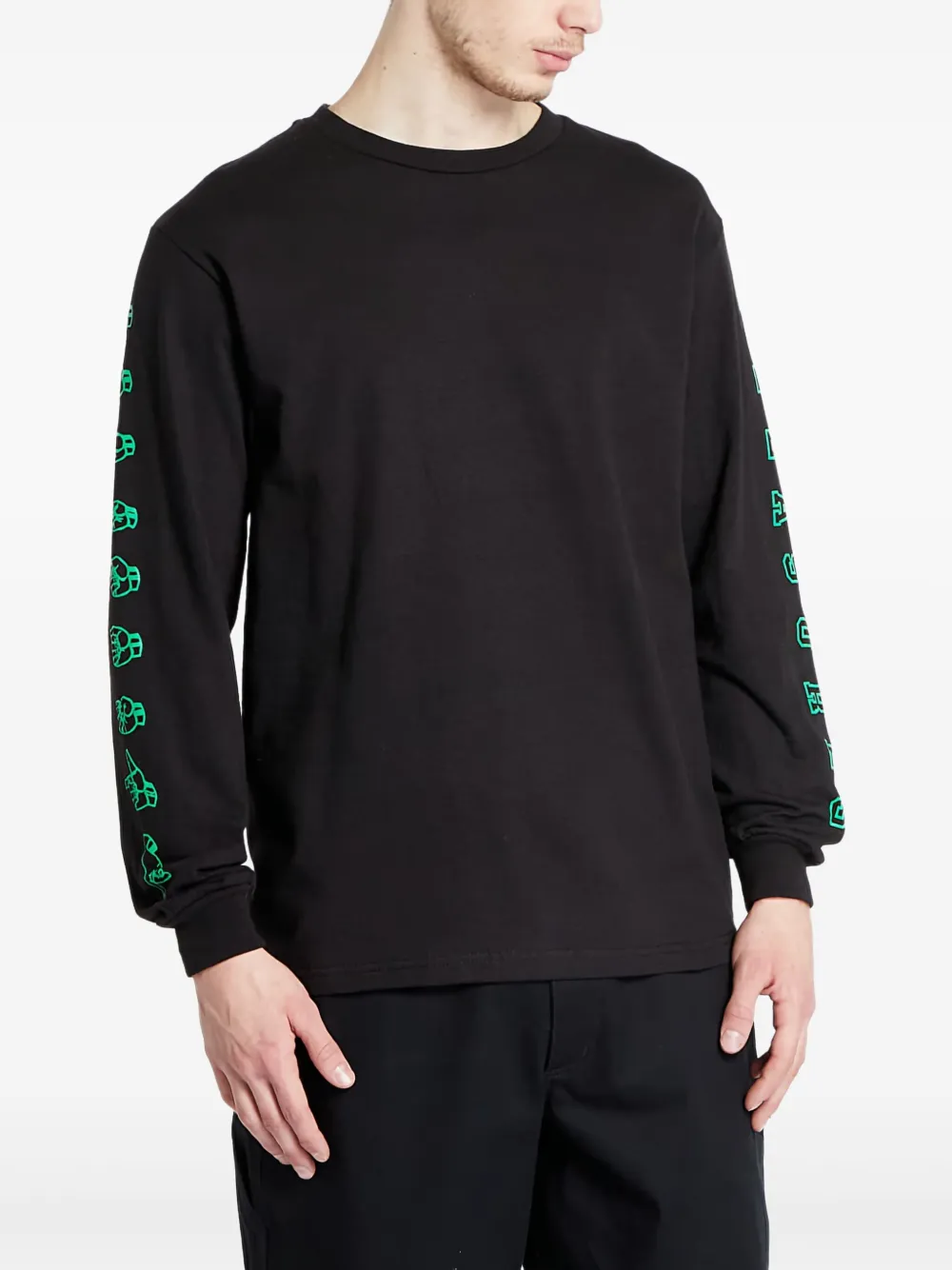 Pleasures Sign T-shirt | Black | Image 1