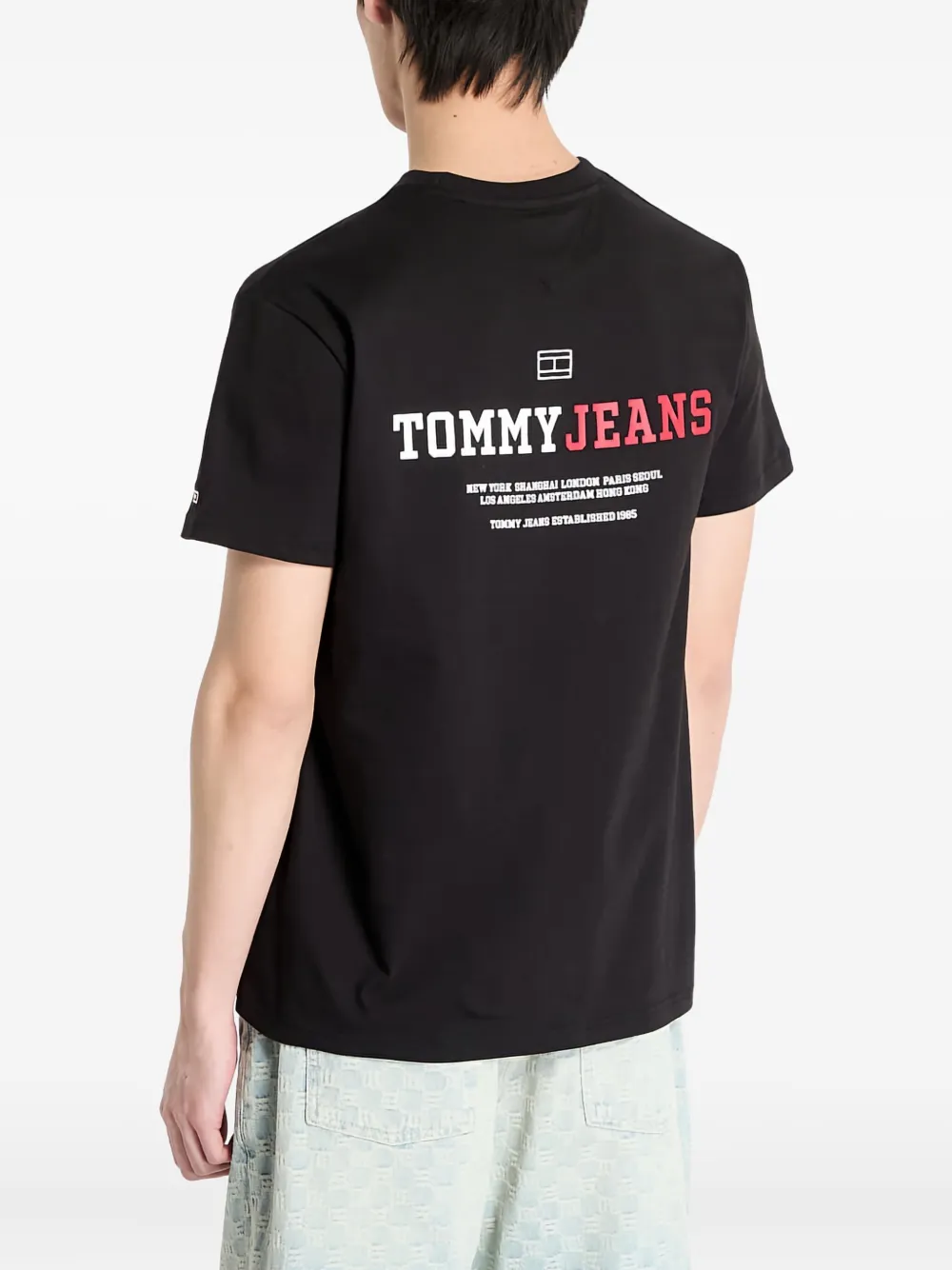 Tommy Jeans Cotton T-shirt In Animal Print