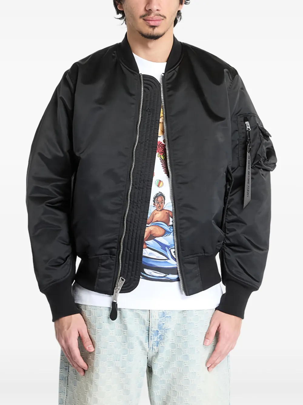 Alpha Industries Zip-up Bomber Jacket