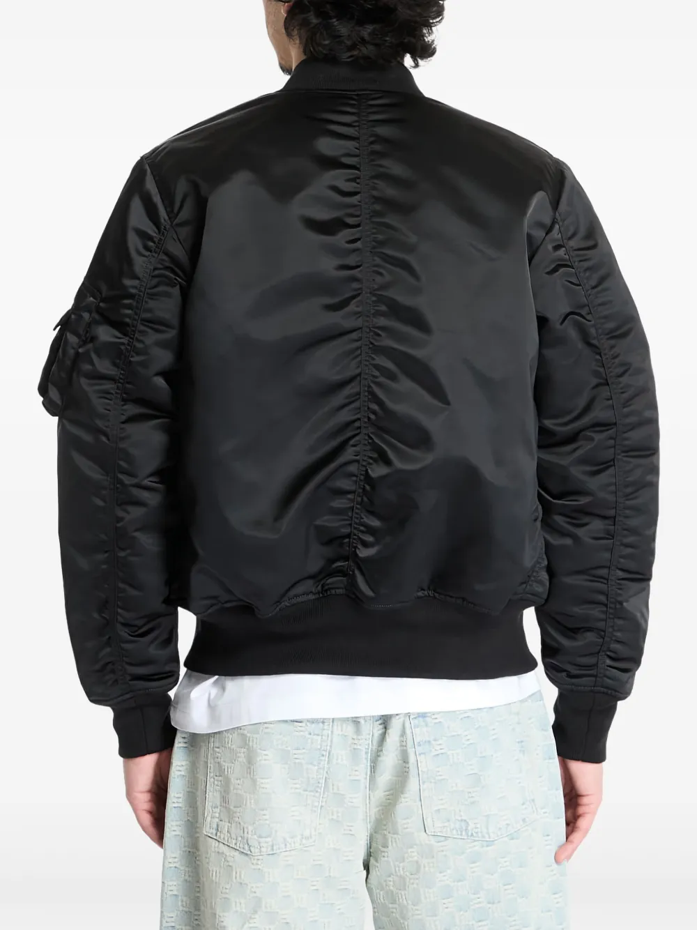 Alpha Industries Bomberjack met rits Zwart