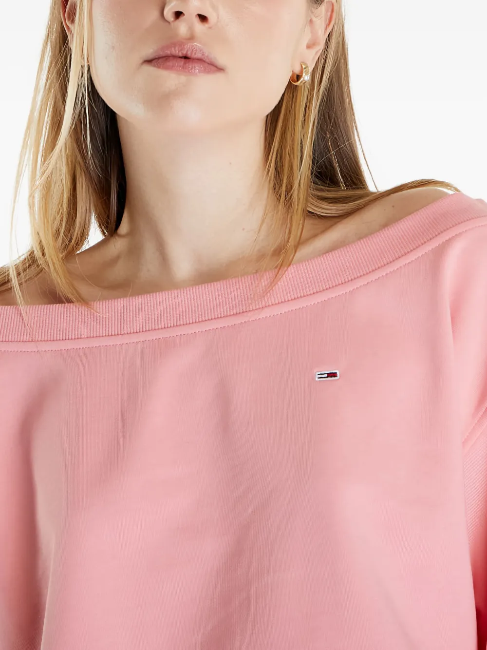 Tommy Hilfiger Off-shoulder sweater Roze
