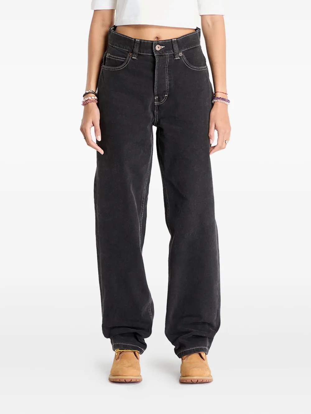 DICKIES Thomasville high-waisted jeans Zwart