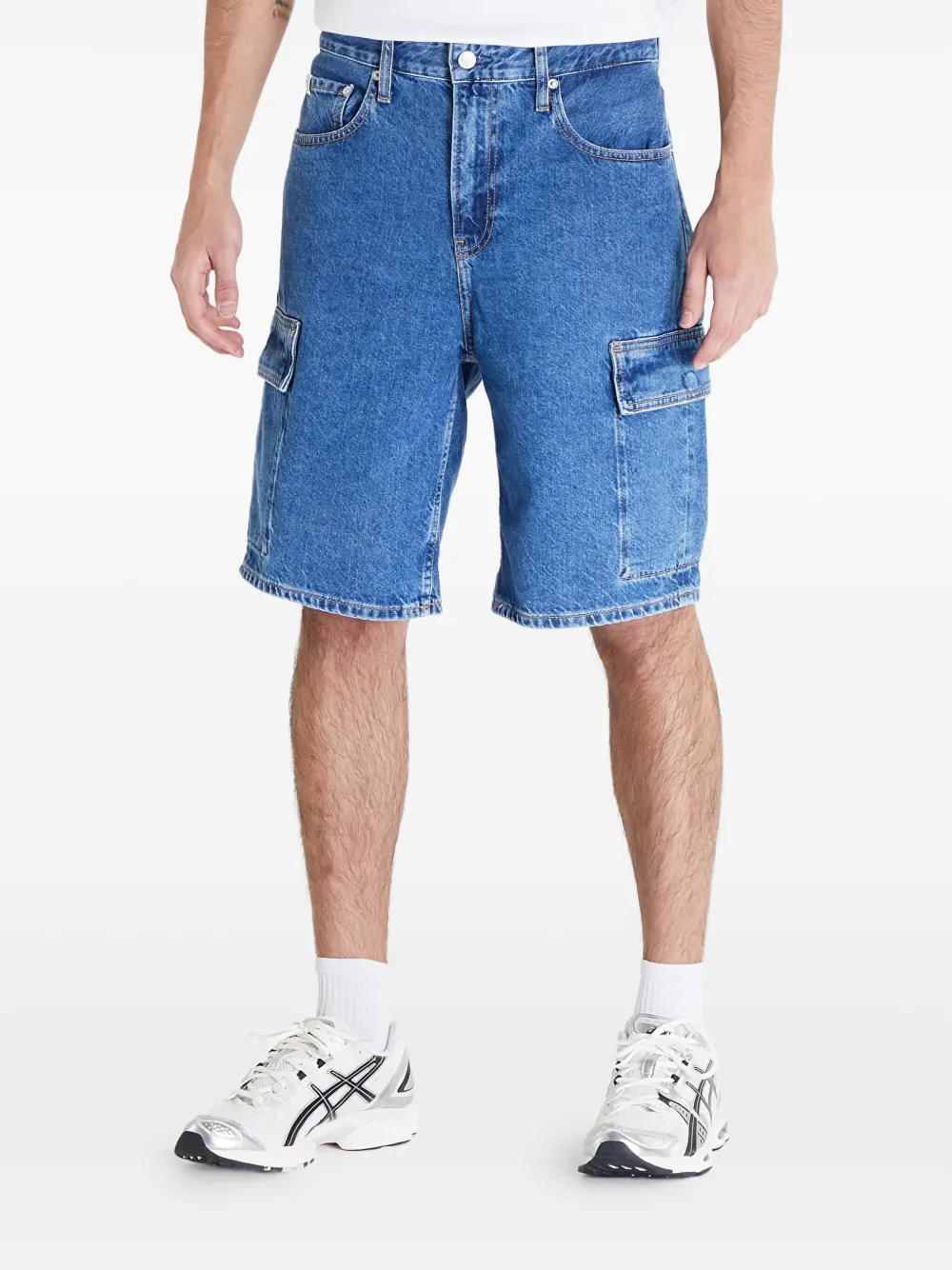 Calvin Klein Jeans Katoenen shorts Blauw