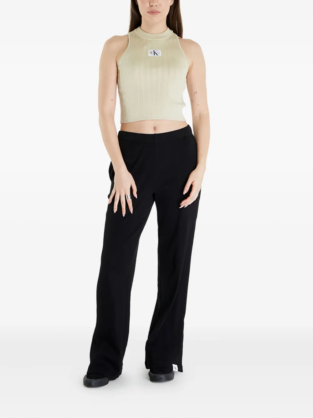 Calvin Klein Broek met zijzak - Zwart
