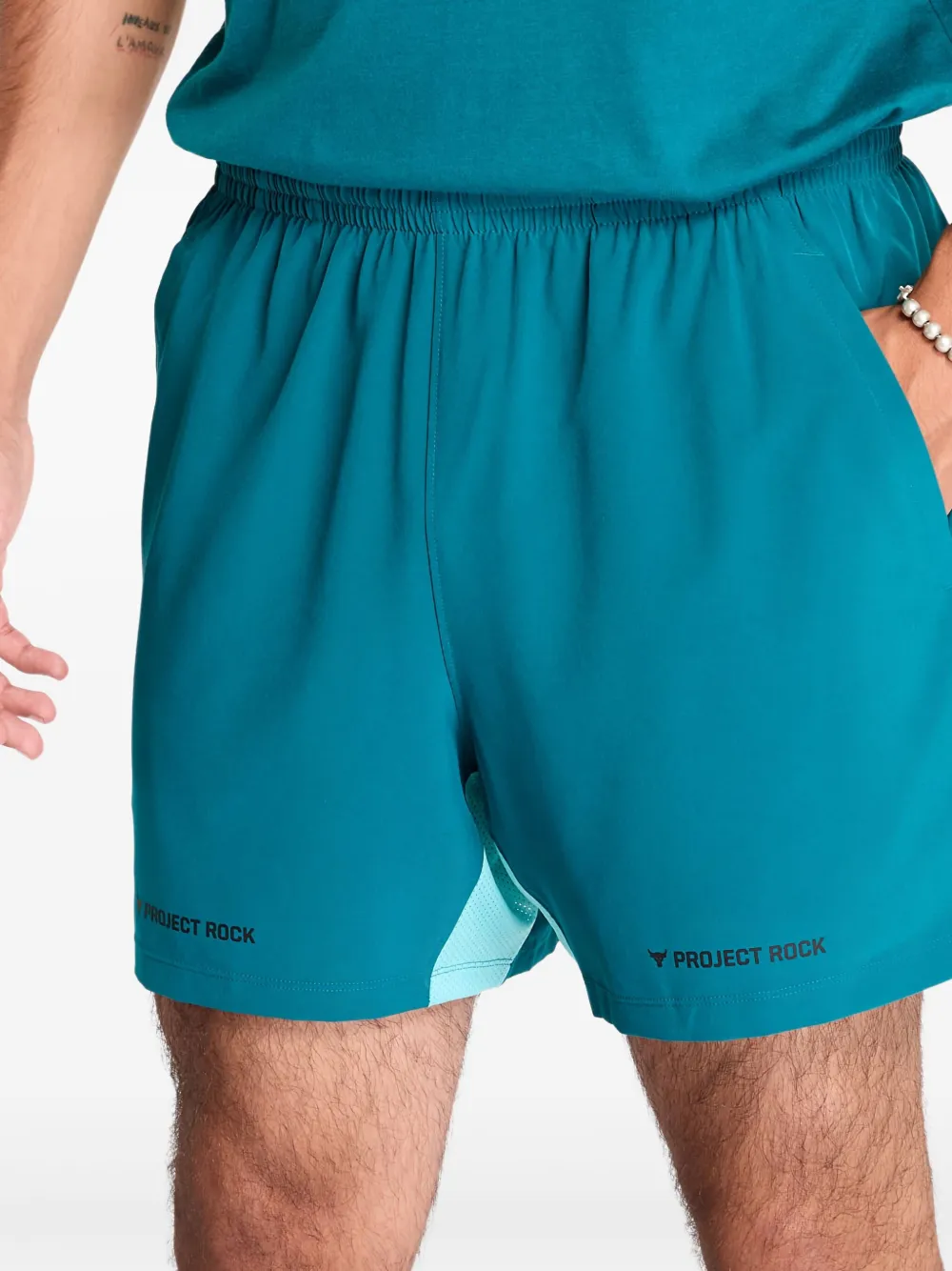 Under Armour Project Rock Ultimate 5 trainingsshorts Blauw