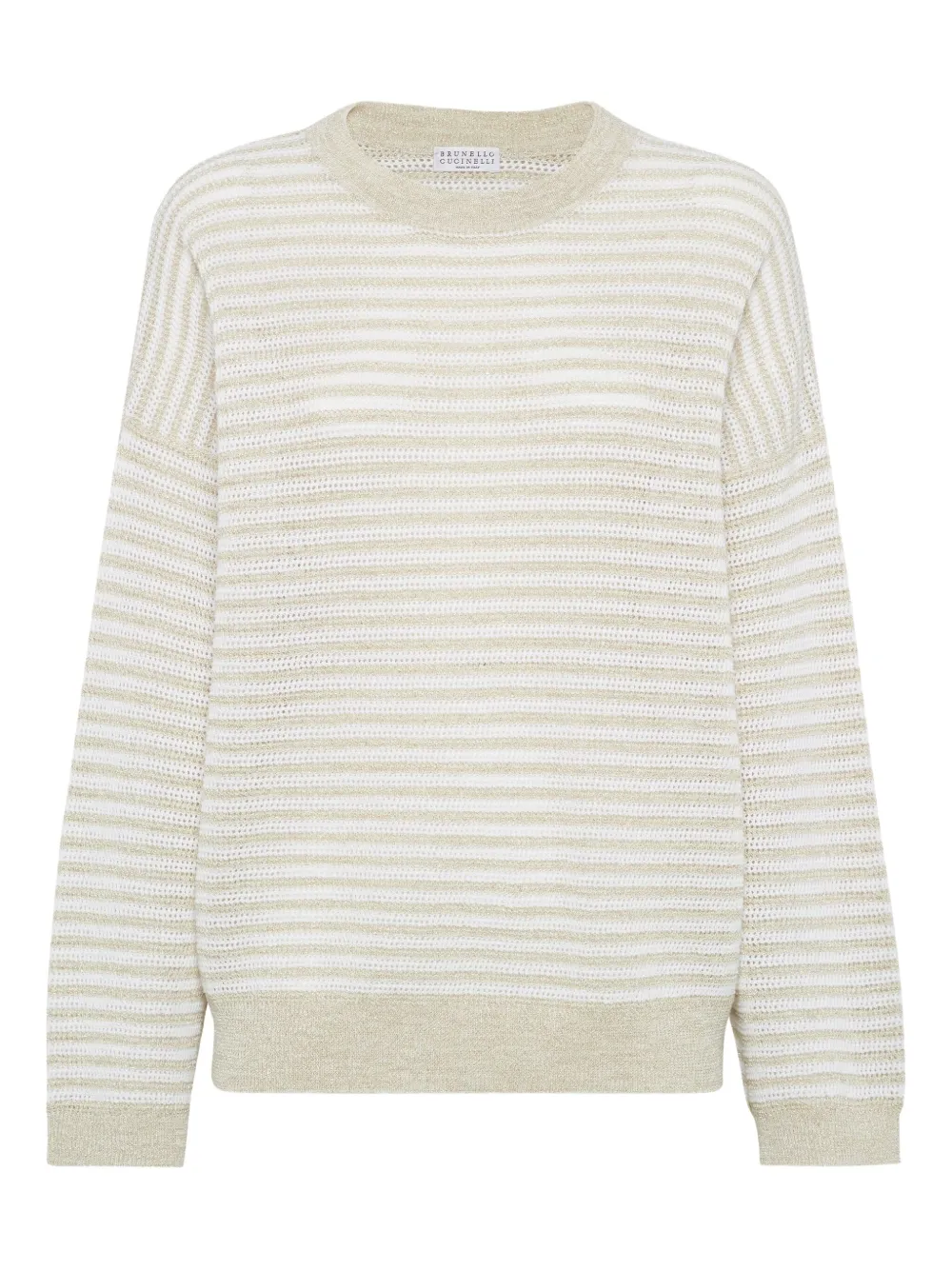 Brunello Cucinelli Gestreepte trui Beige