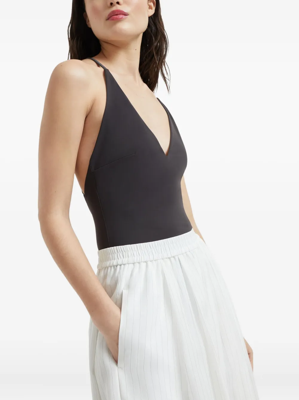 Brunello Cucinelli Katoenen midi-rok Wit