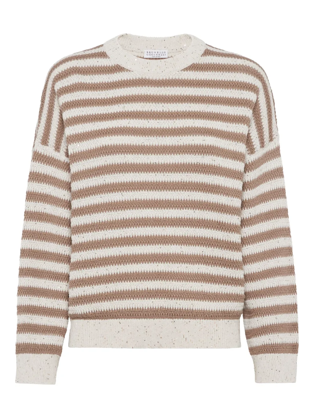 Brunello Cucinelli Gestreepte trui Beige