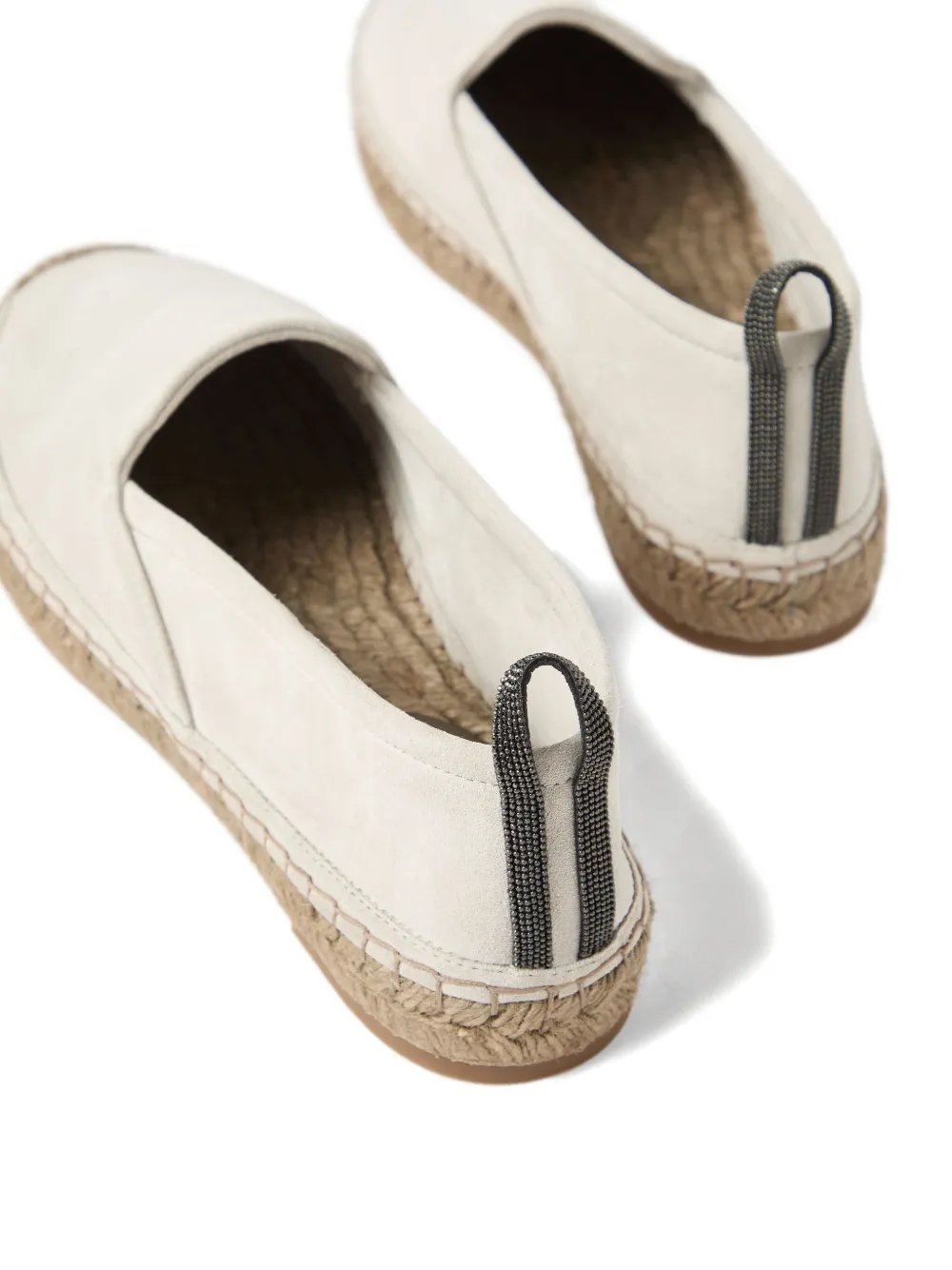 Brunello Cucinelli Monili chain-detail espadrilles Grey