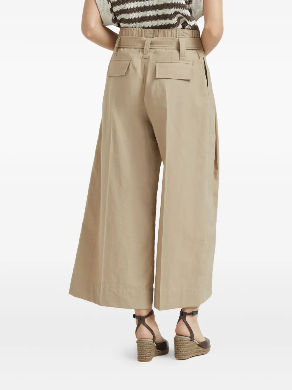 Brunello Cucinelli Broek met ceintuur Beige