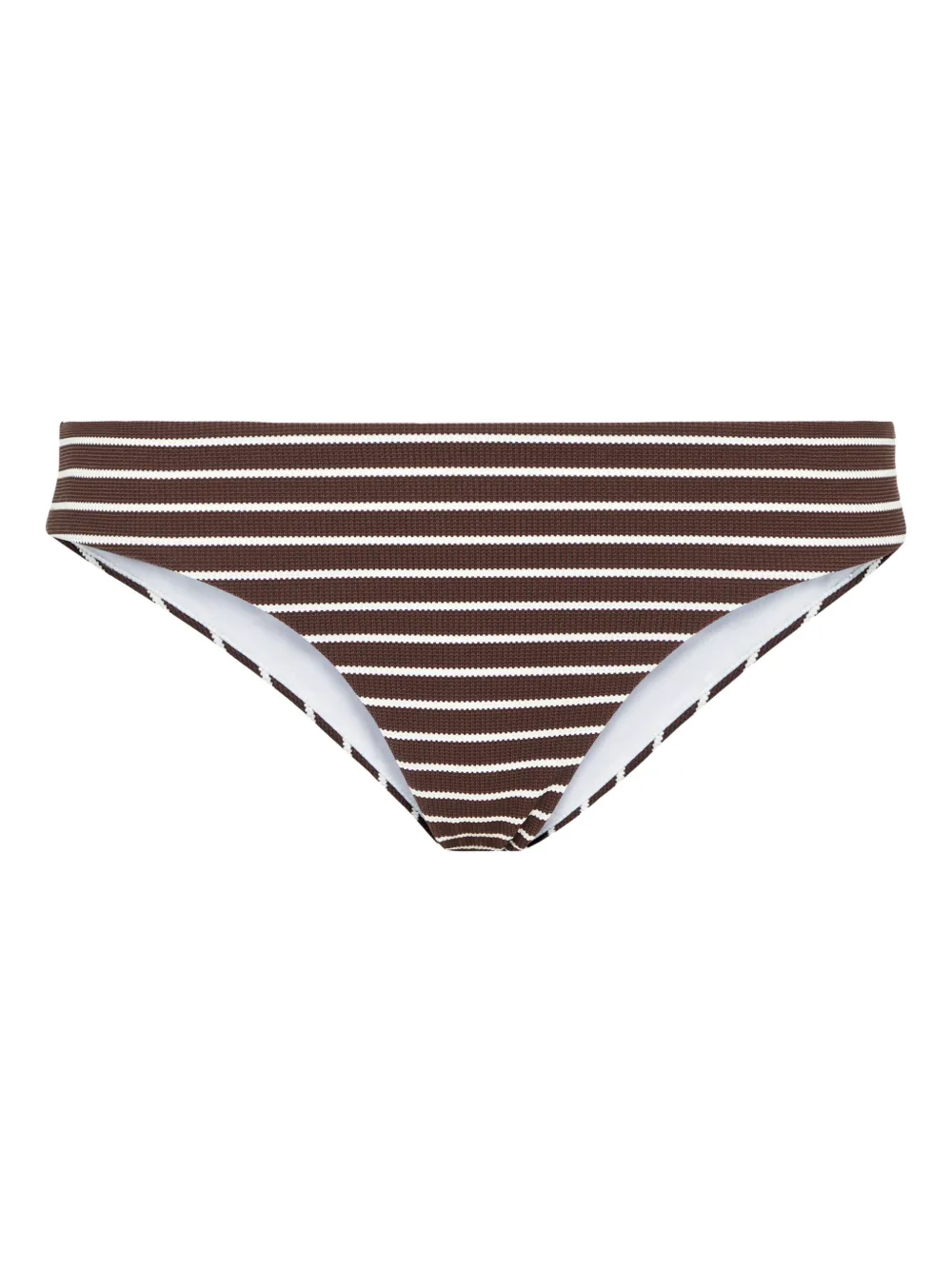 Brunello Cucinelli bikini bottom con rayas estampadas | marrón | Image 1
