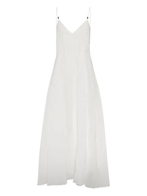 Brunello Cucinelli Monili chain-detail organza dress 