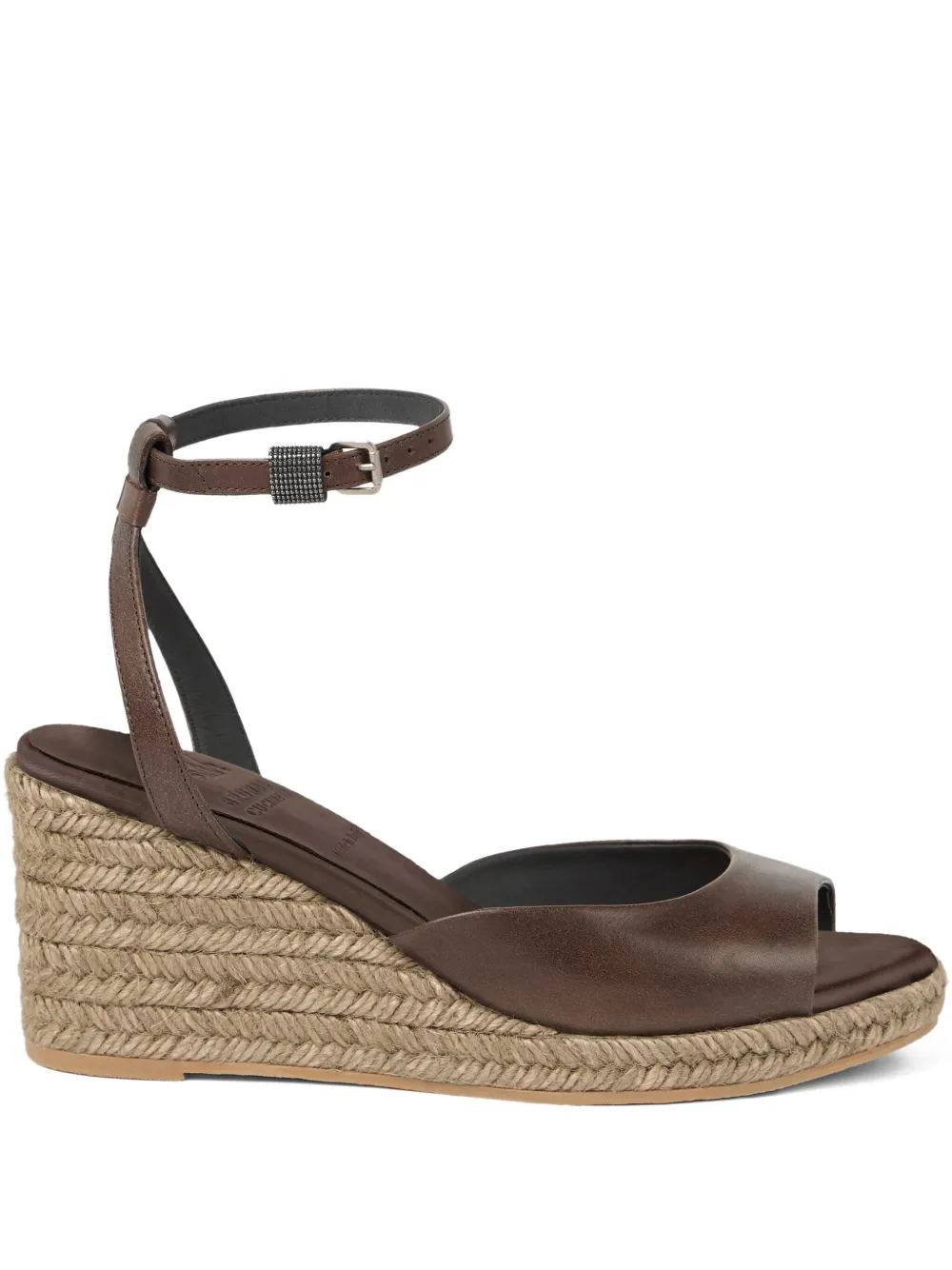 Brunello Cucinelli 55mm Monili-detail espadrilles | Brown | Image 1