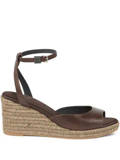 Brunello Cucinelli 55mm Monili-detail espadrilles