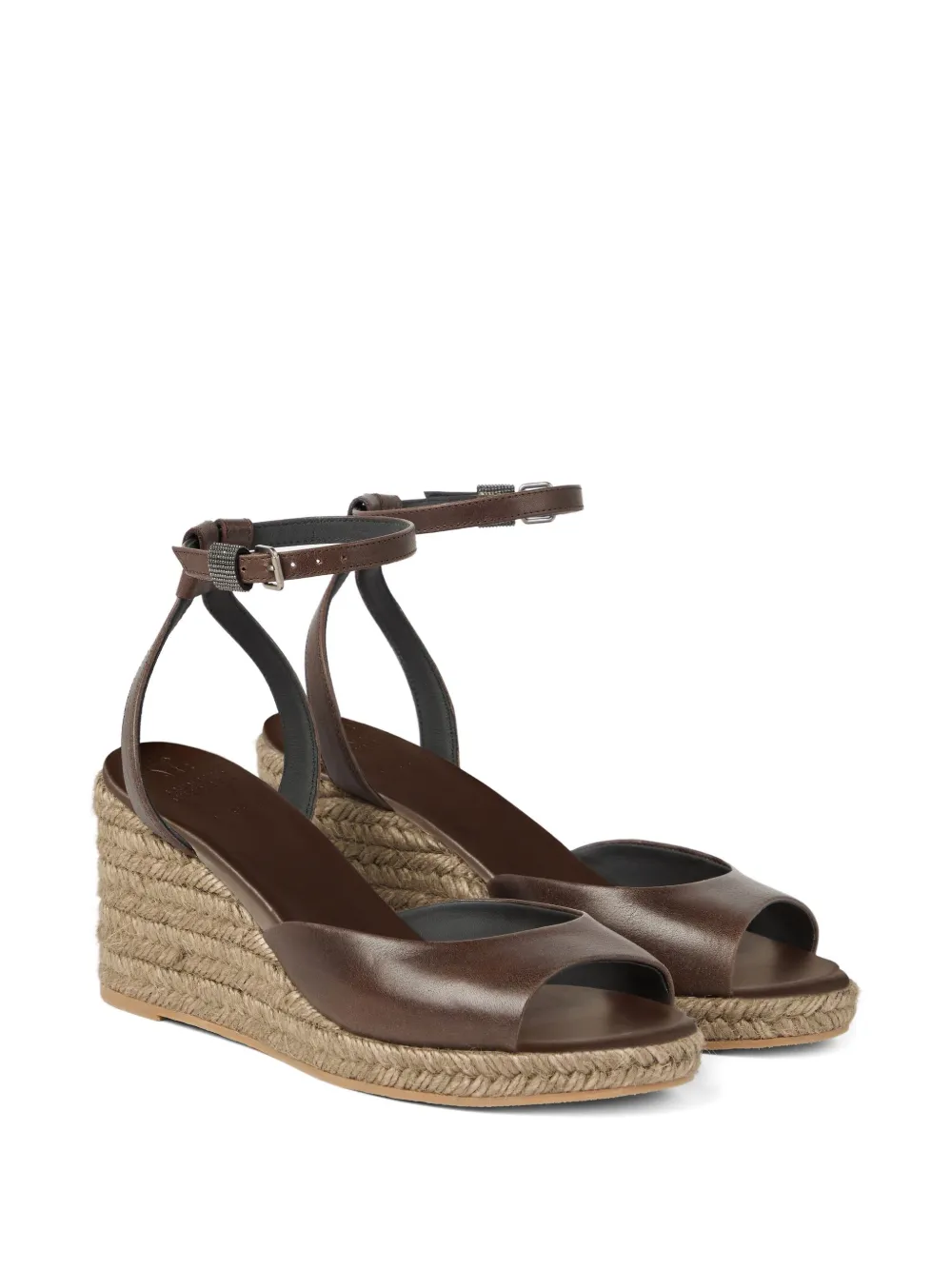 Brunello Cucinelli 55mm Monili-detail espadrilles | Heeled Espadrilles | Image 2