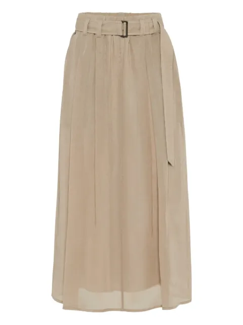 Brunello Cucinelli cotton midi skirt 